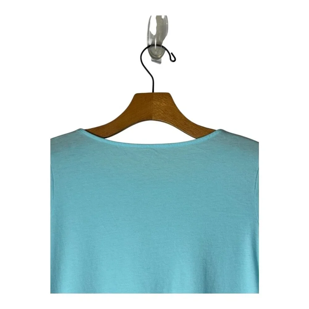 Lilly Pulitzer Shirt Youth‎ Girls XL Blue Cotton Long Bell Sleeve Tee Preppy - Picture 4 of 11